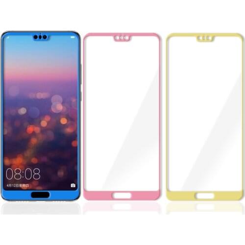 3D Full Cover Screen Protector For Huawei P20 Lite NOVA 3e Protective Tempered Glass Sheet Film Blue Pink Gold P20lite Pro
