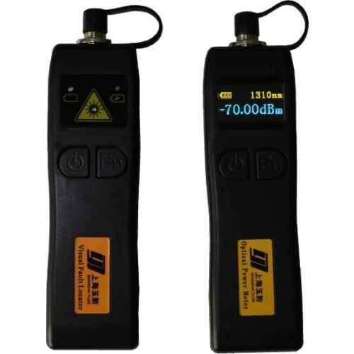 2pcs/lot FTTH Fiber Optic Tool Kit Mini Optical Power Meter -70 ~+6dBm 5km 1MW Visual Fault Locator Fiber Optic Tester