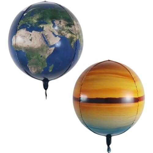 20pcs 22 inch 4D Stereoscopic Foil Balloons Earth balloon 4D globos Globe Air balloons Birthday party ball Childrens Day Gifts