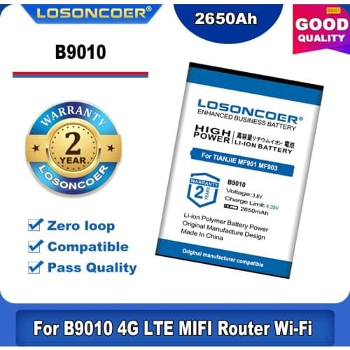 2650mAh For ES-M5 Battery Model B9010 N710 4G LTE MIFI Router Wi-Fi LTE WIFI Portable WIFI Battery Wireless Router Battery