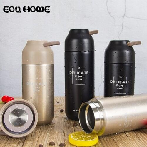400ml Portable Double Stainless Steel Thermocup Vacuum Flask Thermoses Tea Mug Outdoor Travel Thermos Coffee Cup Thermos Bottle