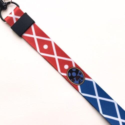 Anime JoJos Bizarre Adventure Guido Mista Keychain Peripheral Mobile Phone Lanyard Wristband Webbing Detachable Keychain