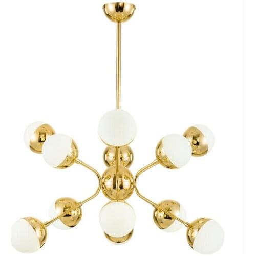 Nordic simple magic bean chandelier creative personality household lighting postmodern fashion glass ball chandelier