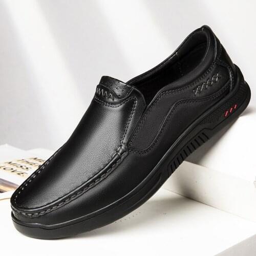 Men Leather Shoes Business MenS Dress Shoes Fashion Casual Wedding Shoes Comfortable Men Office Sheos Lazye Shoes