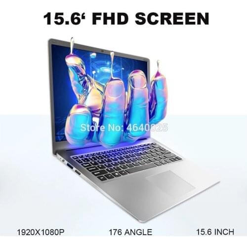 BOBARRY For intel J3455 Quad Core 15.6 inch Student Laptop 8GB RAM 128/256GB SSD Notebook Ultrabook With Webcam Bluetooth WiFi