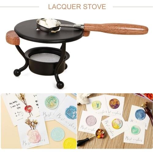 Deer Shape Retro Wax Seal Stamp Stick Sealing Wax Furnace Stove Wax Warmer Wax Sticks Melting Glue Furnace Tool DIY Craft