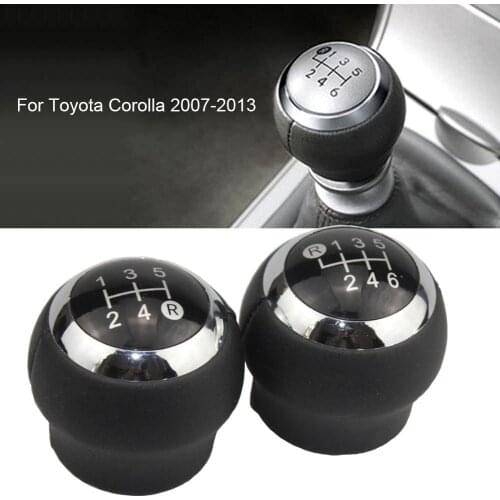 Shifter Knob for Toyota Corolla RAV4 AVENSIS YARIS D4D URBAN 1.8MT 2007-2013 5/6 Speed Car Gear Shift Knob Stick Lever Handball