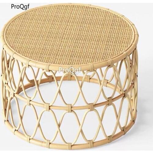 Prodgf 1 Set 80*80*45cm Minshuku Rattan Sofa Side Table