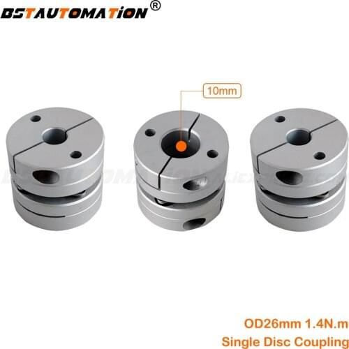 Coupler Disk Coupling Single disc coupler OD26mm 10mm to 5mm 6mm 6.35mm 8mm 9.5mm 10mm motor shaft clamping