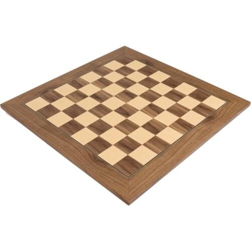 Designated standard of large chess board in international competition: 54cm wooden flat walnut