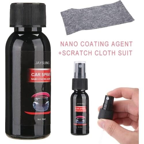 30ml Car Scratch Removal Spray Repair Nano Spray Auto slight Scratches Repairing Polish Spray Car Ceramic Coating Nano Cloth
