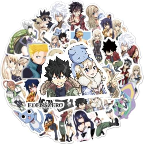 10/30/50pcs EDENS ZERO Anime Stickers Laptop Guitar Motorcycle Luggage Skateboard Bicycle Waterproof Cartoon Sticker Kids Toys