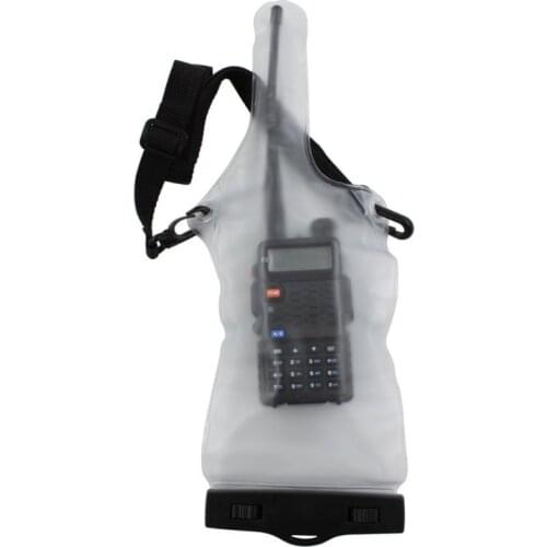 Portable Waterproof Bag Case Pouch For Walkie Talkie Two-Way Radios Full Protector Cover Holder With Lanyard for Water Games