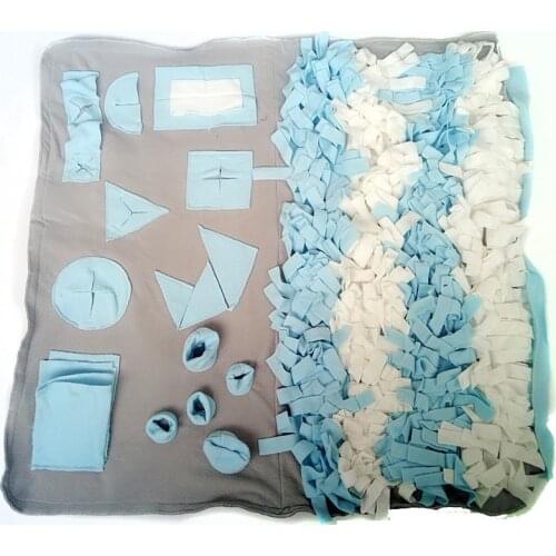 Pet Sniffing Training Blanket Dog Snuffle Mat Detachable Fleece Pads Dogs Mat Relieve Stress Nosework Puzzle Toy Pets Nose Pa