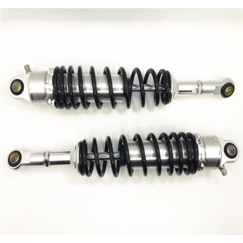 Universal 380mm 7mm spring Motorcycle nitrogen Shock Absorber Suspension for honda yamaha suzuki all Black Silver