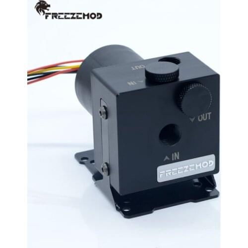FREEZEMOD computer water cooling water pump double in and out water can be adjusted head 5 meters flow 600. PU-MP-M8W