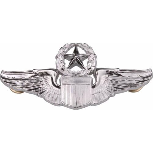 USAF U.S. AIR FORCE MILITARY COMMAND PILOT METAL WINGS BADGE PIN