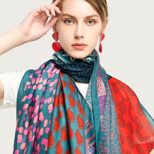 2021 New Paisley Bright Women Neck Scarf Large Soft Blanket Wrap Female Travel Shawl Scarf [6770]