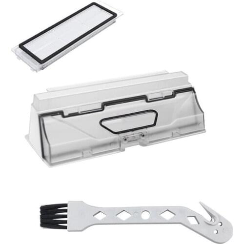 Dust Box Parts for Xiaomi Vacuum Cleaner Robotic Roborock S5 MAX S6 MaxV PURE,Dustbin Box with Filter Accessories