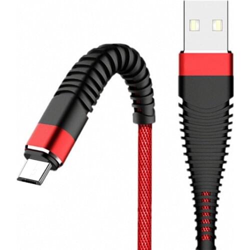 Mirco Nylon Braided Charging Cable USB3.1 To Micro Data Line Cord Connection For Xiaomi Samsung Huawei Redmi Oneplus TXTB1
