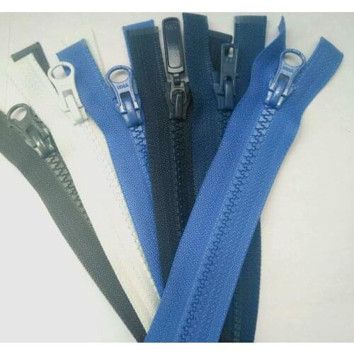 6 PCS/LOT Ykk Zipper Stocked mix color OPEN END for Jacket Windbreaker zippers replacement Sewing ACCESSORIES