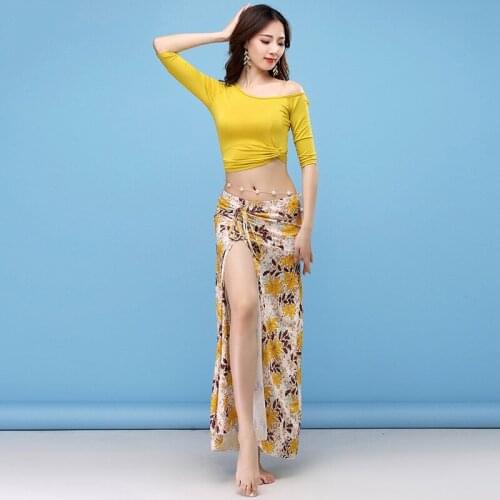 Belly Dance Clothes For Women Fall Dancer Outfit Two Piece Skirt Set Stage Performance Costume Sexy Oriental Dance Wear JL1891