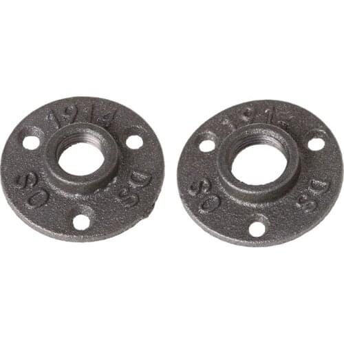 1/2" Malleable Thread Floor Flange Iron Pipe Fittings Wall Mount Industrial wholesales