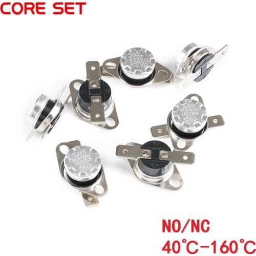 1pcs KSD301 10A 250V 40~130 degree Ceramic Normally Open/Normally Closed Temperature Switch Thermostat 40 50 60 70 80 90 100 110