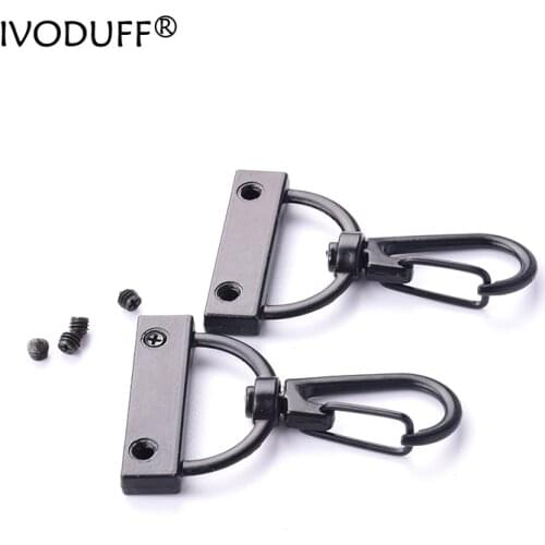 10pcs Metal Cord Crimps End Tip Caps Connectors Snap Hook Trigger Clasps Clips for Leather Craft Bag Strap Belt