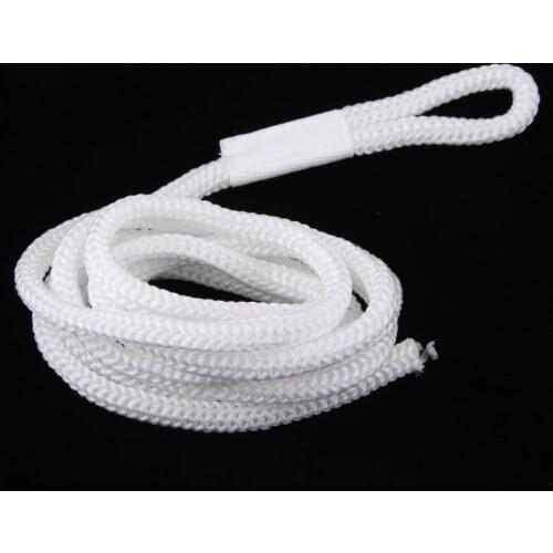 2pcs Boat Docking Fender Bumper Line 1/4'' x 5' White Braided Marine Rope