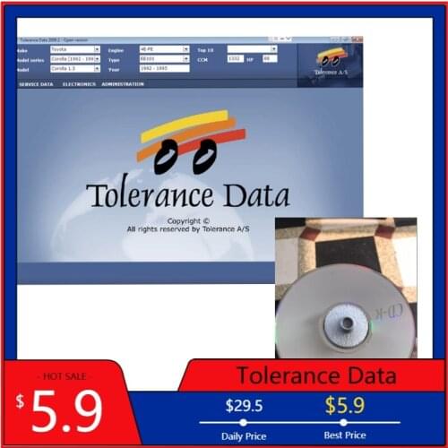 2021 Hot Software Tolerance Data 2009.2 Auto Repair Data with Free Keygen Unlimited Installation send by USB Flash Hard Disk