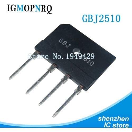 5pcs 25A 1000V Diode bridge rectifier GBJ2510 ZIP in Stock