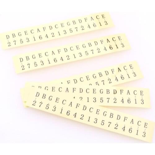 5Pcs/set 17-tone Kalimba Sticker Thumb Piano Note Sticker Transparent Color Kalimba Key Stickers Instrument Accessories