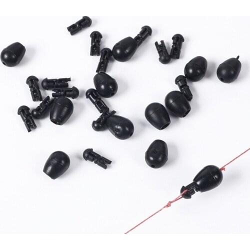50pcs/set Rapid Quick Change Beads Camo Fishing Change Hooklength Instantly Shock Bead for Carp Fishing Method Feeder Beads