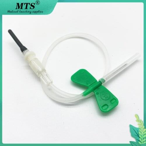 50 pcs/lot Disposable Medical Butterfly Needle Scalp Vein Sets safety butterfly needle for blood collection 21G 23G