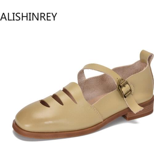 ALISHINREY Women's Shoes With A Strap