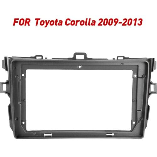 2 Din Car Radio Fascia Frame Fit For Toyota Corolla 2009-2013 Android GPS Panel Dash Frame Kit Mounting Frame Trim Bezel Fascias