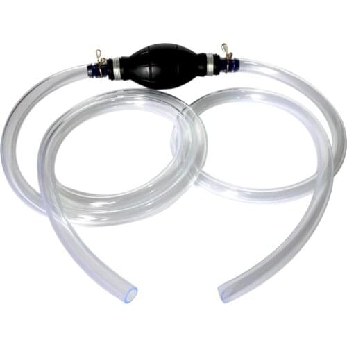 15MM Large Diameter Check Valve Car Siphon Hose Manual Pump Fuel Pipe Pumping Suitable For Car Truck Motor Yacht Liquid Siphon