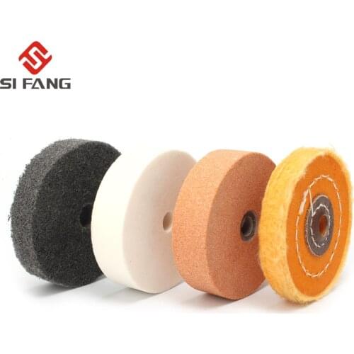 3Inch 75mm Grinding Wheel Polishing Pad Abrasive Disc Mounted Stone Nylon Wool Wheel For Metal Ceramic Bench Grinder Rotary Tool