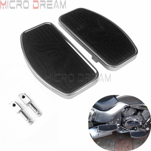 For Kawasaki Vulcan 400/800/900 Custom Motorcycle Driver Rear Passenger Foot Pegs Floorboards Footboard For Harley Sportster 883