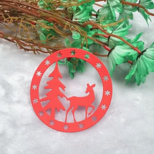 Christmas Tree Deer Metal Cutting Die Mold Punch Stencils for DIY Scrapbooking Paper Album Photo Cards Making Die Cutting Die