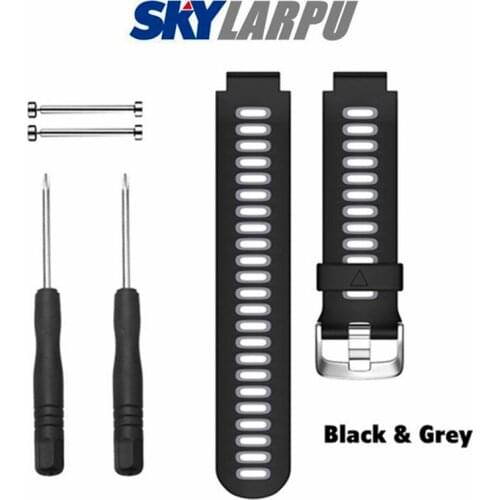 Two-Color Silicone Strap for Garmin 220 230 235 Watch Bracelet Universal Sports Replacement Belt Free Shipping