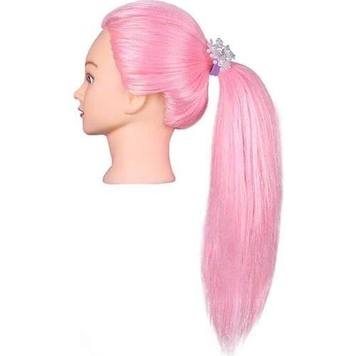 Human Hair Mannequin Head For Hair Training Styling Practice Professional Hairdressing Cosmetology Doll Head For Braid