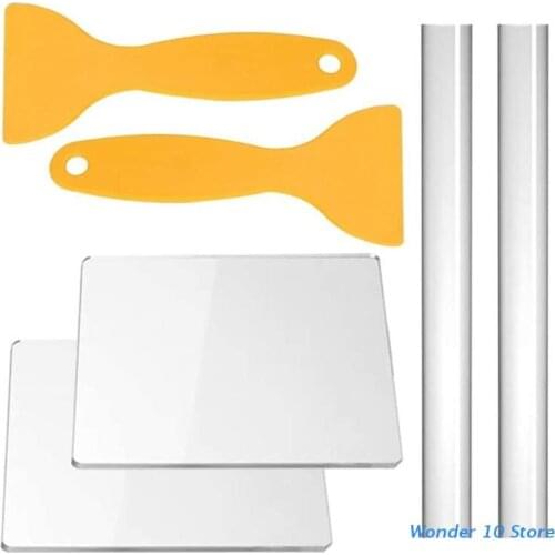 6pcs/Set Clay Carving Tools Fundamental Clay Roller Scrapers Mud Press Board Sculpting Pottery Tools for Jewelry Making