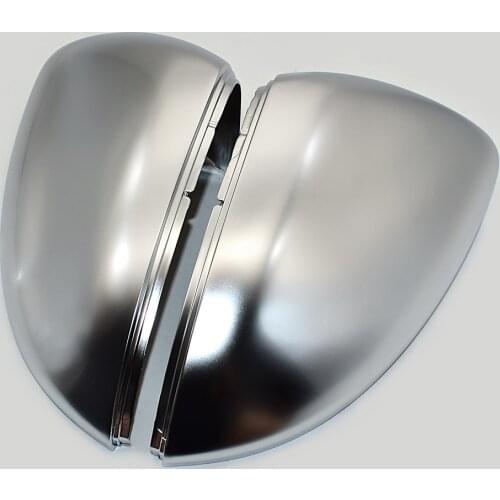 Rearview side wing mirror cover caps For VW Golf MK7 MK7.5 GTI 7 Golf 7 R Touran L Golf 7.5 matt silver 2 pieces 2012 2013 2019