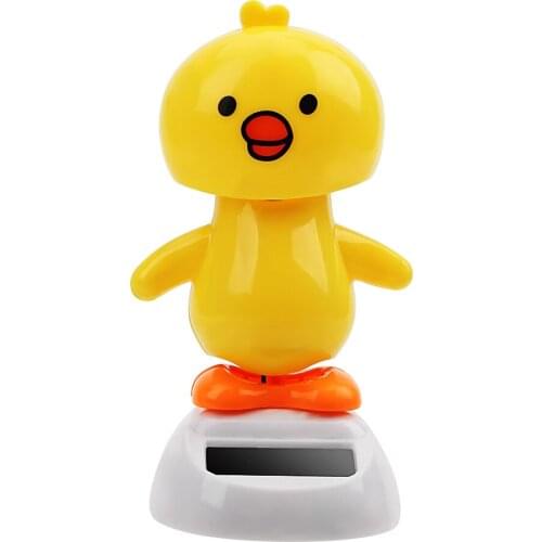 LEEPEE Car Ornaments Dashboard Decoration Auto Accessories Solar Powered Car-styling Dancing Chick Gift For Child And Friend