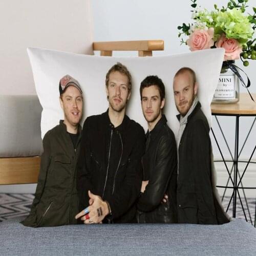 Nice Coldplay Band Pillow Case Modern Home Decorative Pillowcase 35x35cm,40X40cm(one sides) For Living Room Pillow Cover