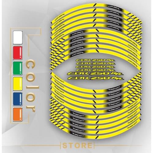 New Motorcycle Tire Reflective stickers inner wheel stripes decoration decals for HONDA CBR250RR