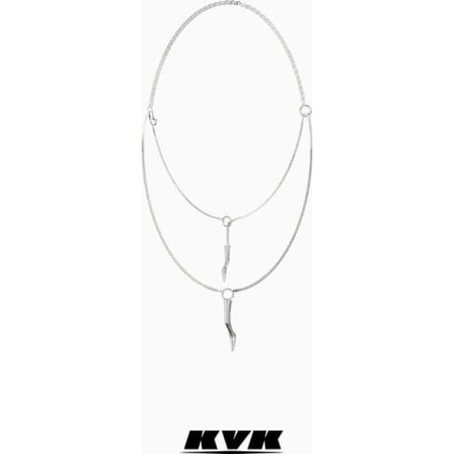 KVK Necklace womens 2021 new net red advanced sense clavicle chain womens Fashion Pendant retro jewelry original accessories