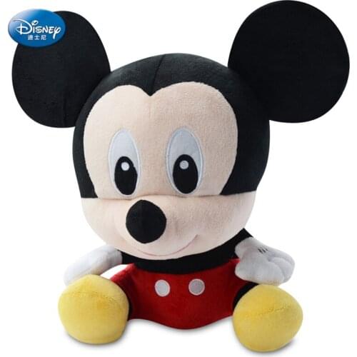 Disney 31CM Mickey Plush Doll Anime Cartoon Mickey Mouse Cute Plush Toy Kawaii Doll for Children Kid Christmas Birthday Gift